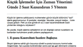 KOBİ İçin Zaman Yönetimi 