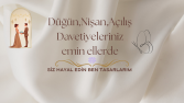 Düğün,Nişan,Kına,Açılış Davetiyesi 