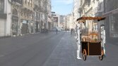 Seyyar Türk Kahvesi Satıcı Arabası