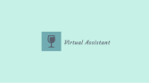sanal asistanlık minimal logo tasarımı