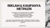 Instagram, WhatsApp ve Reklam Odaklı Satış Metinleri