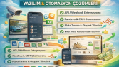 Her türlü yazılım, site, otomasyon işleriniz yapılır.