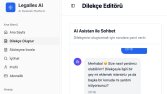 Legallex AI – Yapay Zeka ile Dilekçe Oluşturma Arayüzü