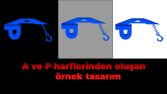 A ve P harflerinden oluşan örnek tasarım
