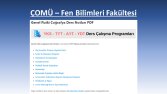 ÇOMÜ – Fen Bilimleri Fakültesi