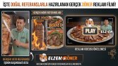 Döner dükkanı için gerçek görüntülerle hazırlanmış video