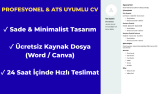 ATS Uyumlu & Profesyonel CV Tasarımı (Word / Canva)
