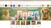 Pet ürünleri için modern Shopify e-ticaret sitesi