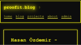 Kişisel Bloğum