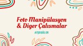 Foto Manipülasyon ve Diğer Tasarımlarım 