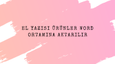 tanıtım 