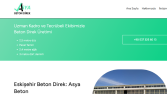 Beton Direk Üretimi Yapan Şirket için Site Hazırlandı