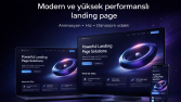 Modern ve animasyon odaklı landing page deneyimi