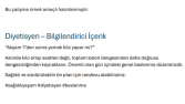Diyetisyen – Bilgilendirici İçerik