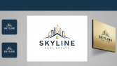 Skyline Real Estate - Modern ve Kurumsal Logo Tasarımı