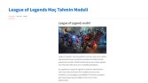 League of Legends Maç Sonuç Tahmini