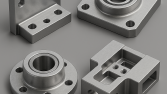  makine parçaları için gerçekçi metal render ve teknik çi