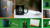 Bardak, Takvim, Kalem Mock-Up