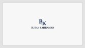 Burak Kahraman için Logo Tasarımı