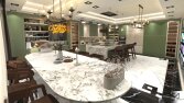 3D İç Mekan ( Mutfak ) Tasarım & Render & Animasyon