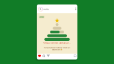 Yılbaşına özel minimal bir Instagram post tasarımı