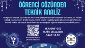 Öğrenci Gözünden Teknik Analiz Eğitimi Afiş Tasarımı