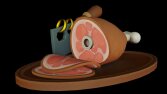 Hand paint Steak