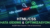 HTML/CSS Hata Giderme ve Optimizasyon