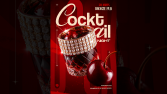 Koktely Gecesi Poster Tasarımı