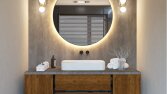 AHŞAP BANYO DOLABI TASARIMI