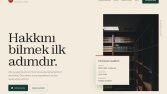 Hukuk Bürosu Web Sitesi - Konsept Tasarım