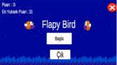 2d Flapy Bird oyunu yaptım