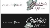 Charlie's Hats vektör çizim logo tasarımı