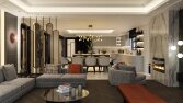 Villa salonu modelleme ve render