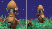 Mushroom Character  - Hand Painted 