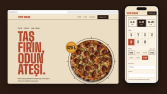 Pide ve Pizza Dükkânı İçin Tek Sayfa Web Sitesi