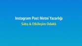 Sosyal Medya Metin Yazarı