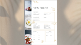 Modern  menü tasarımı