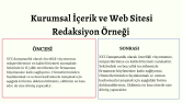 Kurumsal İçerik ve Web Sitesi Redaksiyonu