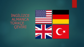 Almanca-İngilizce-Türkçe Çeviri