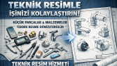 Günlük Hayatta Kullanılan Ürünlerin Teknik Resimleri