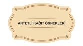 Antetli Kağıt Örnekleri