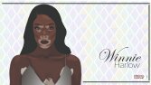 Winnie Harlow vektörel portre çalışması