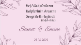Nikah hatırası tasarımı