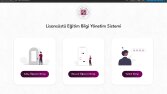Lisans Üstü Bilgi Yönetim Sistemi