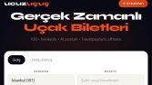 UcuzUçuş Gerçek Zamanlı Uçak Bileti Arayüzü