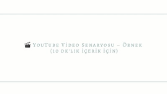 YouTube İçin Çekime Hazır Senaryo Örneği (10 Dakikalık Video)