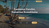 Oteller İçin Online Rezervasyon Sistemli Modern Web Sitesi