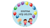 Sınıfına Hoş Geldin Kapı Süsü