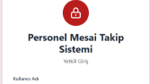 Personel Mesai Takip Programı